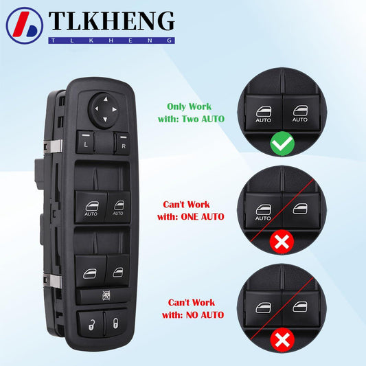 4602863AB Электрический переключатель стеклоподъемника для Chrysler Town &amp; Country Dodge Grand Caravan Journey Nitro Ram 2009-2012 4602533AC