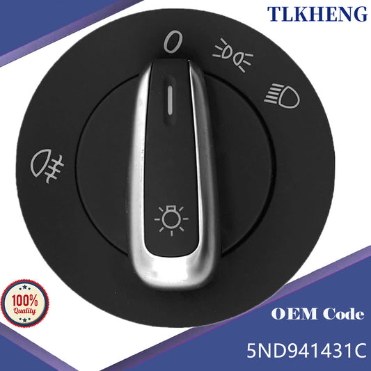 5ND941431C Headlight Switch Fog Light Switch For VW Jetta Golf 5 6 Passat B6 Rabbit Tiguan Touran Caddy Seat Alhambra 2005-2016