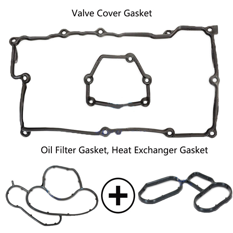 Oil Filter Cover Gasket, Heat Exchanger Gasket for BMW E83 E85 X3 2.0i Z4 2.0i N46 Engine 2003-2010,11120032224