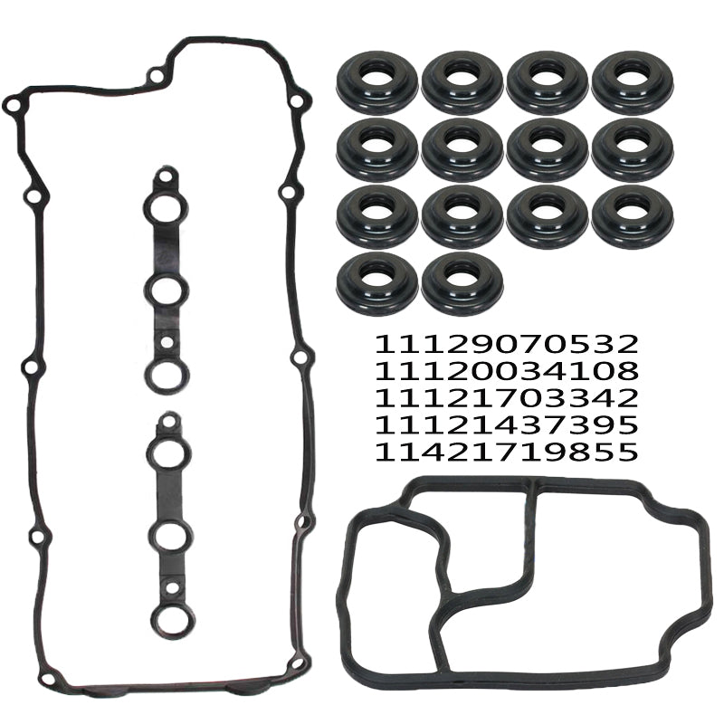 Valve Cover Gasket Cylinder Head Gasket Oil Filter Gasket For BMW E36 E39 E38 E36 Z4 M52 Engine 11129070532,11120034108