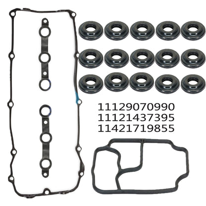 Valve Cover Gasket Cylinder Head Gasket Oil Filter Gasket For BMW E36 E46 E39 E38 E36,11129070990,11121437395,11421719855