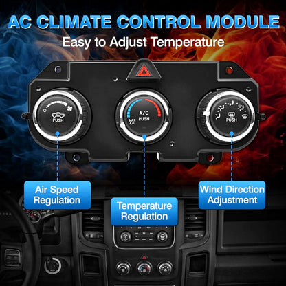 68268189 HVAC Control Switch For RAM 2500 3500,2015-2018,68105021AF,68186217AB,68226600AA